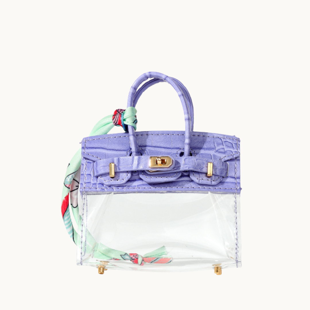 mini jelly bag colour variant – clear croc-style tpu mini bag – le.jelly