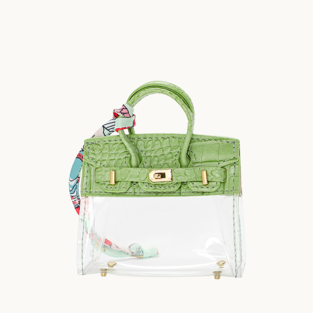 mini jelly bag colour variant – clear croc-style tpu mini bag – le.jelly