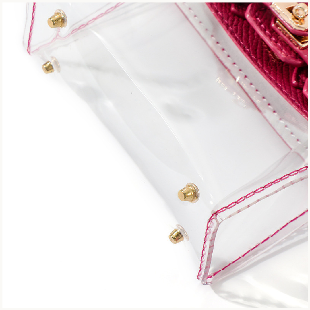 mini jelly bag detail – silk scarf and gold hardware – le.jelly