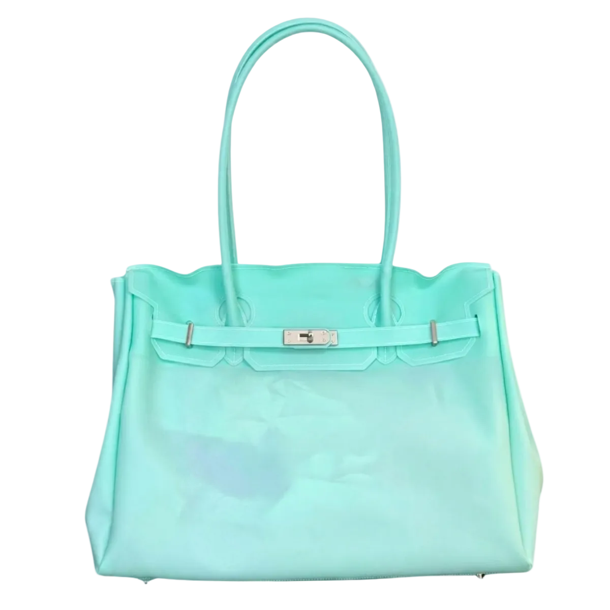Pistachio Mint Le Jelly Original Oversize Bag - Large Y2K Transparent Tote