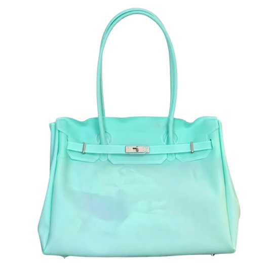 Pistachio Mint Le Jelly Original Oversize Bag - Large Y2K Transparent Tote