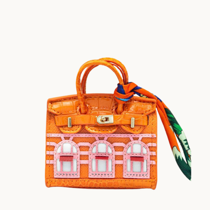 le.jelly print charm bag charm close up