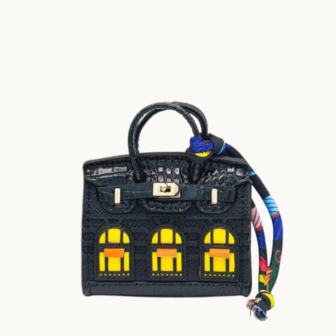 le.jelly print charm bag charm flat lay