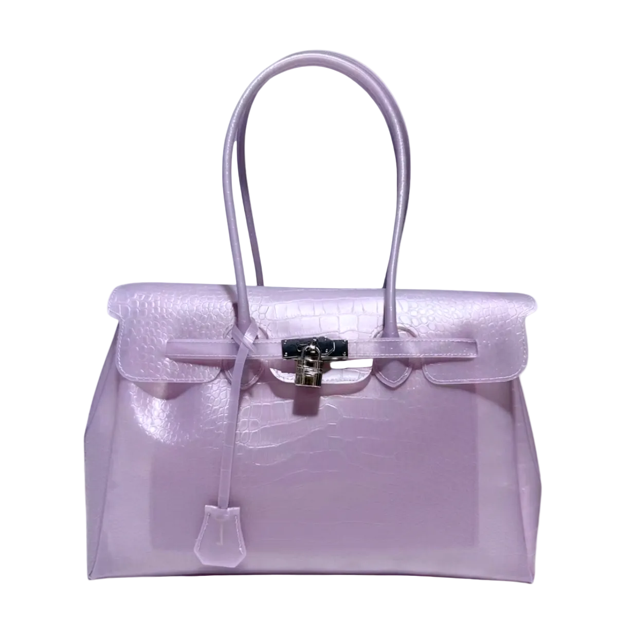 le.jelly croc jelly bag luxury crocodile texture bag