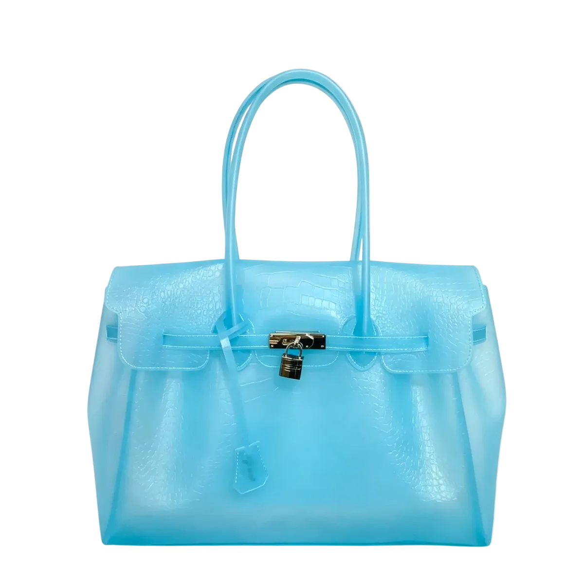 le.jelly croc jelly bag jelly tote bag side profile