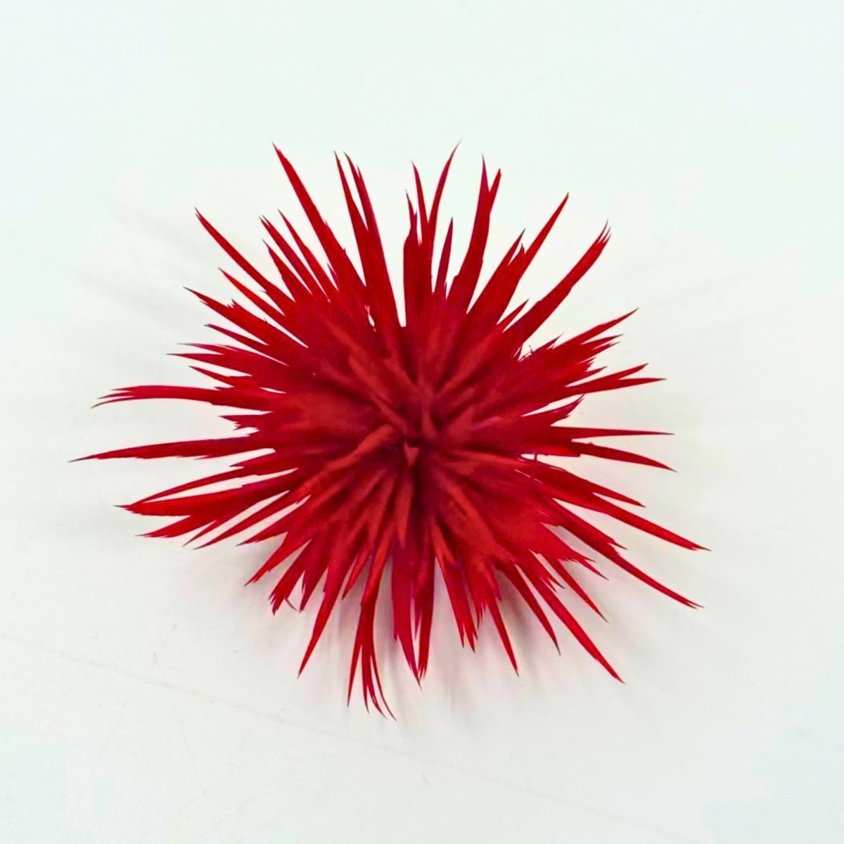 feather flower statement earrings