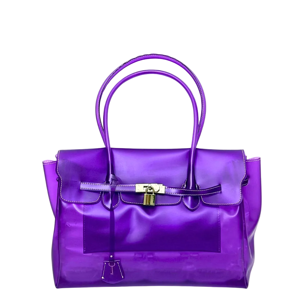 Lilac Mist Le Jelly Original Classic Bag - Retro Y2K Transparent Handbag