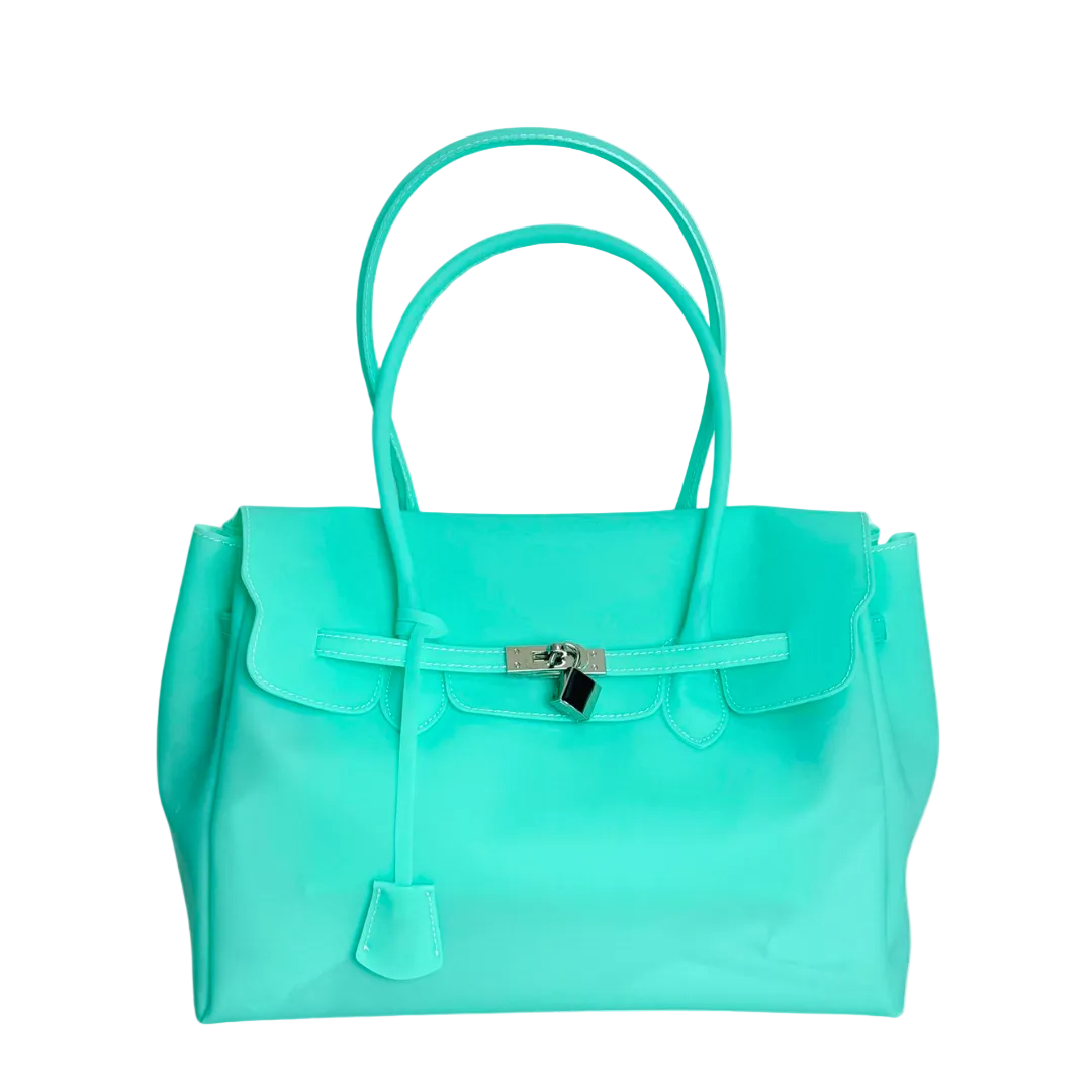 Pistachio Mint Le Jelly Original Classic Bag - Retro Y2K Transparent Handbag