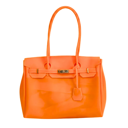 Sunset Glow Le Jelly Original Oversize Bag - Large Y2K Transparent Tote