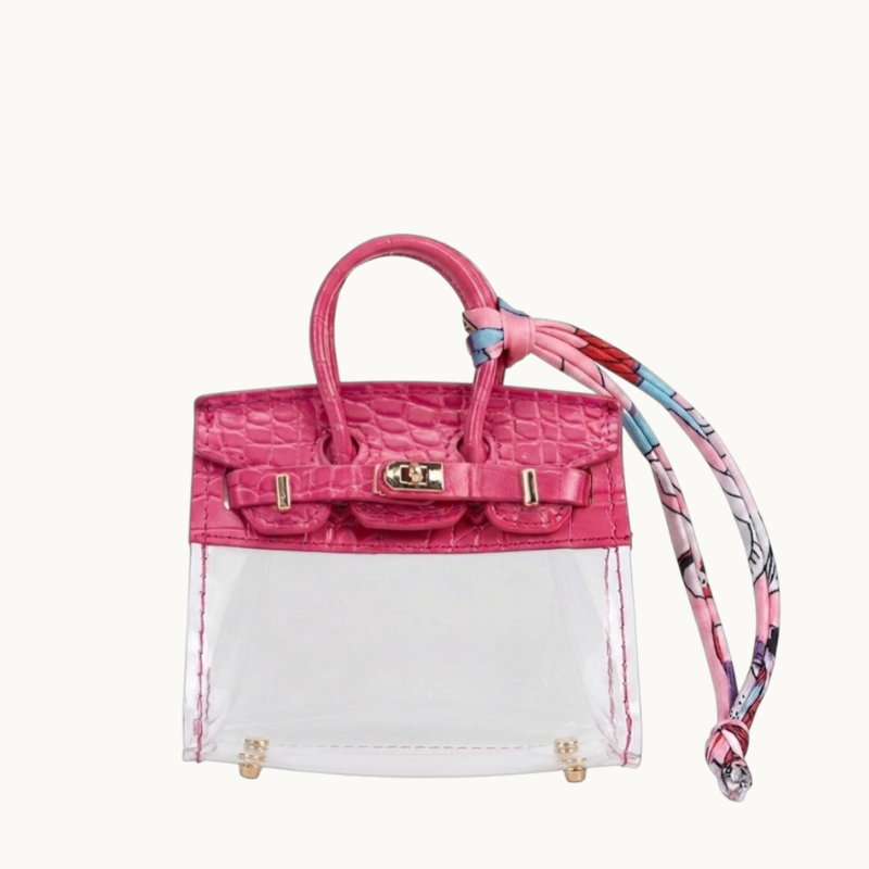mini jelly bag – transparent croc-style mini bag by le.jelly