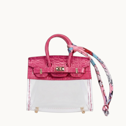 mini jelly bag – transparent croc-style mini bag by le.jelly