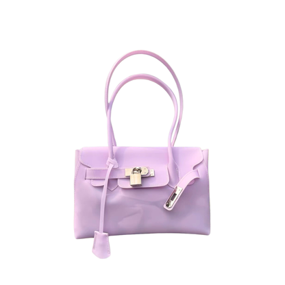 le.jelly petite lilac mist matte purple mini jelly bag