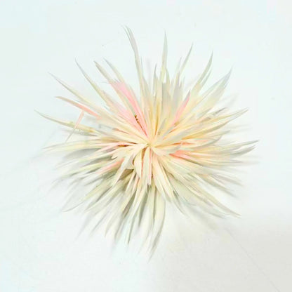 feather flower statement earrings